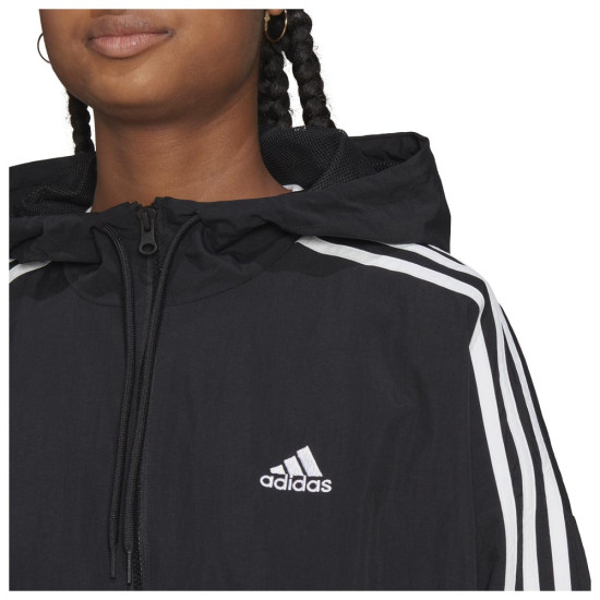 Adidas Γυναικείο αντιανεμικό μπουφάν Essentials 3-Stripes Woven Windbreaker